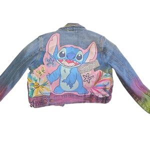 Upsycled Stitch Kids Denim Jacket - Multicolor